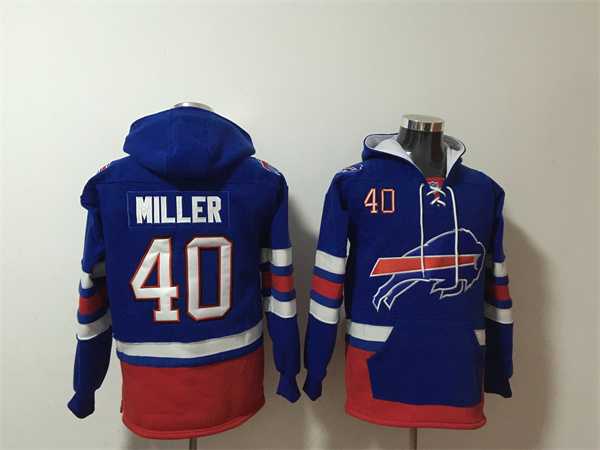 Men's Buffalo Bills #40 Von Miller Royal Ageless Must-Have Lace-Up Pullover Hoodie,We sell and wholesale Men's Buffalo Bills #40 Von Miller Royal Ageless Must-Have Lace-Up Pullover Hoodie on line form chian!